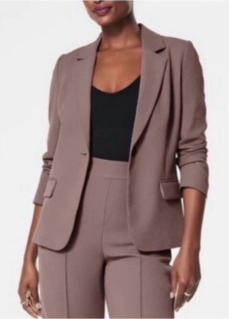 Spanx Carefree Crepe Blazer Smoke (NWT)